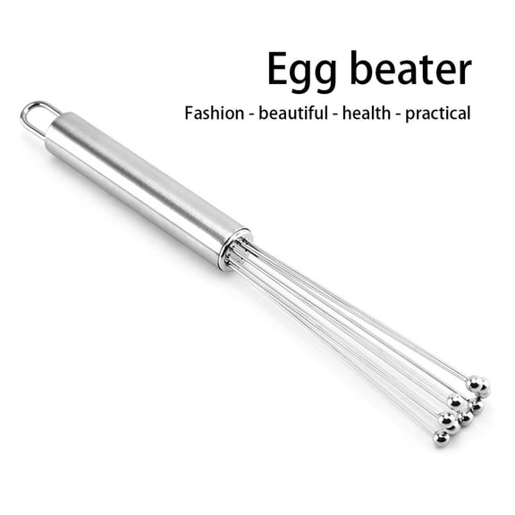 Stainless Steel Balloon Whisk Set, Handheld Egg Beater for Baking, Cooking, Mixing, Whipping, Frothing, 10 Inch Food-Grade Rust-Resistant Kitchen Tool, Dishwasher Safe