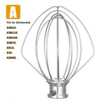 Stainless Steel Balloon Wire Whip Mixer Attachment for Kitchenaid K45Ww 9704329 Flour Cake Balloon Whisk Egg Cream Kitchen Tool