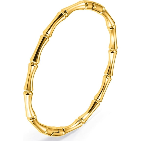 Stainless Steel Bamboo Design Bracelet Titanium Steel Bangle