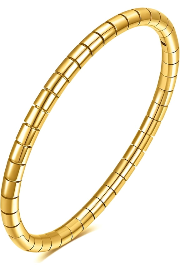 Stainless Steel Bamboo Design Bracelet Titanium Steel Bangle