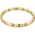 thumbnail image 1 of Stainless Steel Bamboo Style Classic Plain Open Clasp Bangle Bracelet, 1 of 6