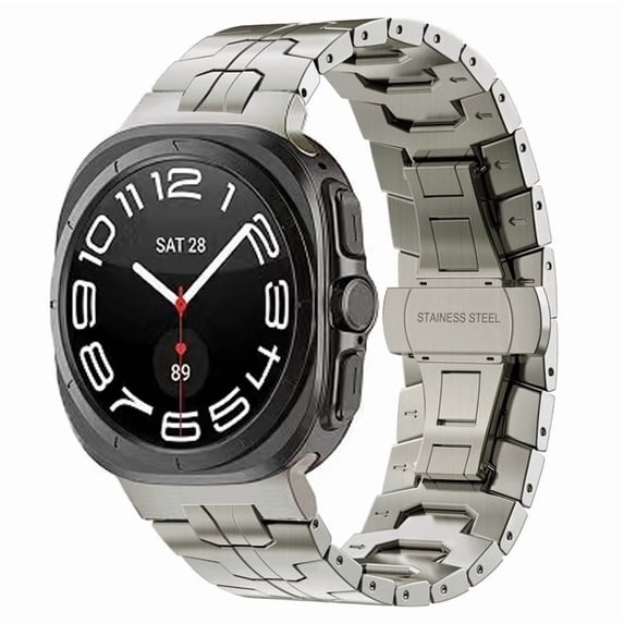 Stainless Steel Band for Samsung Galaxy Watch 8(40mm/44mm) & 8 Classic, Adjustable Link & Butterfly Clasp