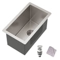 thumbnail image 1 of Stainless Steel Bar Sink, Handcrafted Undercounter Kitchen Sink, Commercial Grade Brushed Finish, 10*17Inches, 1 of 5
