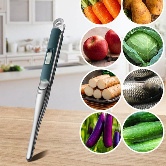 Stainless Steel Barbecue Clip Meat Cooking Utensils Kitchen Tongs Camping BBQ Salad Baking Accessories,As Shown