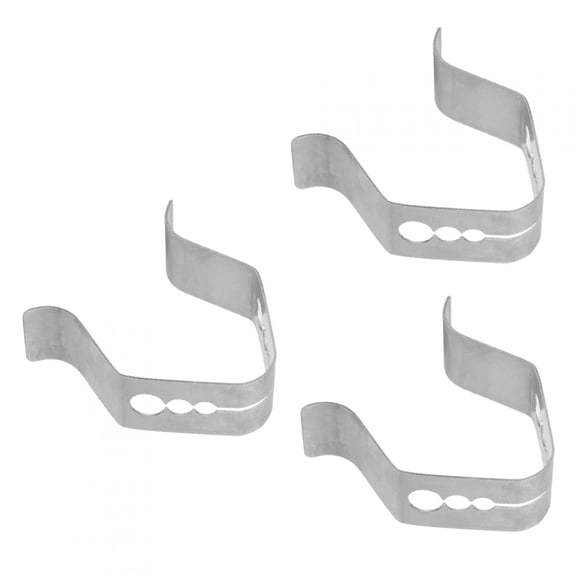 Stainless Steel Barbecue Probe Fixing Clip Holder Triple-Hole Universal Smoker Oven Grill Accessory, 3.9 in / 10 cm