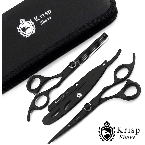 Stainless Steel Barber Adults Kids Hairdressing Haircutting Scissors Shears Set Kit (6 Inch)