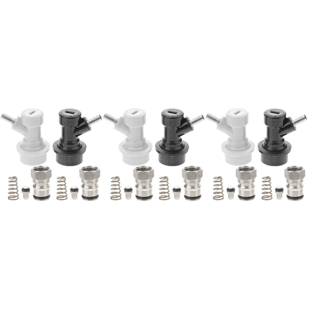 Stainless Steel Barrel Valve 6 Sets Beer Taps for Kegs Keep Quick