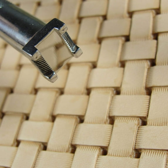 Stainless Steel Barry King - #2 Lattice Basket Weave Stamp (Leather Tool)