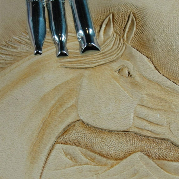Stainless Steel Barry King - 3-Piece Figure Beveler Stamp Set (Leather Tools)