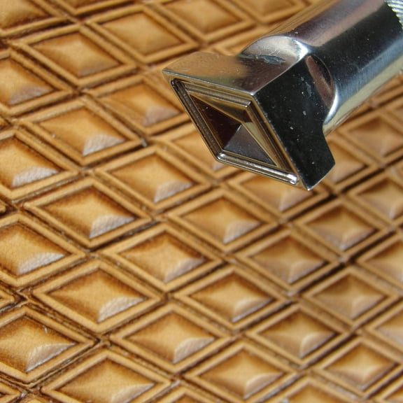 Stainless Steel Barry King - #4 Hollow Diamond Geometric Stamp (Leather Tool)