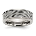 thumbnail image 1 of Stainless Steel Base With Mesh Center 8mm Band (Size 10.5) Made In China sr253-10.5, 1 of 4