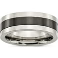 thumbnail image 1 of Stainless Steel Base With Polished Black Ceramic Center Band (Size 9) Made In China sr250-9, 1 of 5