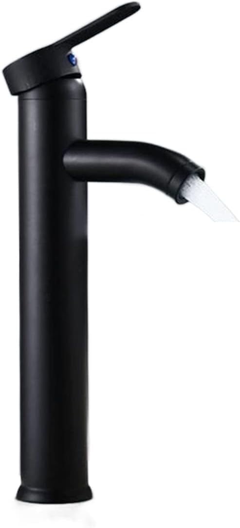 Stainless Steel Basin Faucets Matt Black Bathroom Sink Washbasin Tap ...