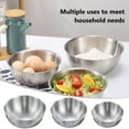 thumbnail image 1 of Stainless Steel Basin Set, Multi-functional Mixing Bowls, Thickened Metal Kitchen Prep Set, Large Capacity for Cooking Camping, 1 of 9