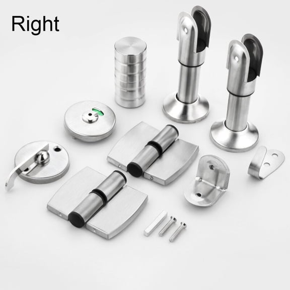 Stainless Steel Bathroom Handle Hinge Bracket Hook Door Lock Hardware Set