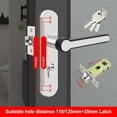 thumbnail image 1 of Stainless Steel Bathroom Keyed Single Tongue Door Lock Home Door Lock, 1 of 5