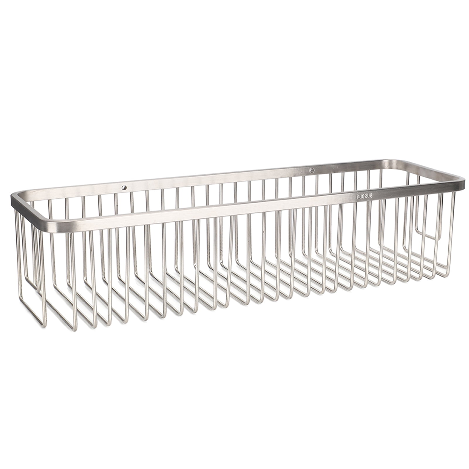 Stainless Steel Bathroom Shower Shelf Brushed Storage Organizer Basket