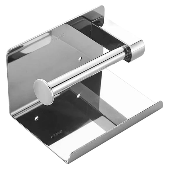 Stainless Steel Bathroom Toilet Roll Holder No Drilling Wall Mount WC Paper Phone Holders Home Paper Towel Holder