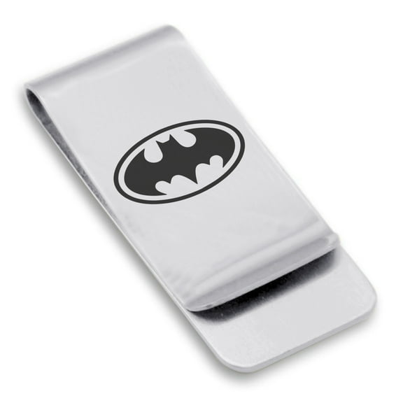 Stainless Steel Batman Classic Slim Money Clip Credit Card Holder