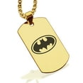 thumbnail image 1 of Stainless Steel Batman Dog Tag Pendant Necklace, 1 of 3