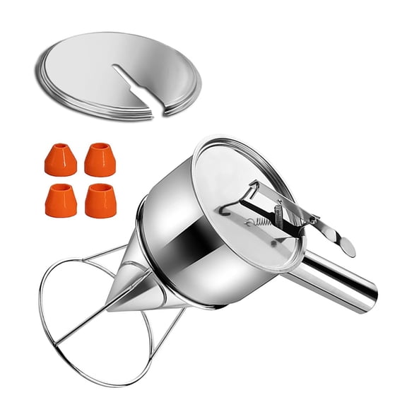 Stainless Steel Batter Dispenser Baking Supplies 1200ML Pastes Dispenser Baking Tool Suitable for Waffles and Cakes