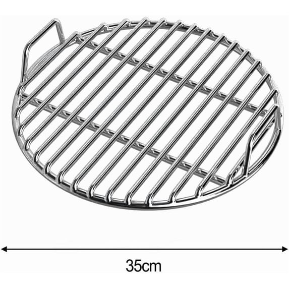 Stainless Steel Bbq Grill Grids Round Baking Tray Rustproof Nonstick Cooking Grate for Camping Picnics and Garden Barbecues Topliu