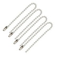 thumbnail image 1 of Stainless Steel Bead Ball Chain Keychain 2.4mm by 6 Inches 4pcs, 1 of 1