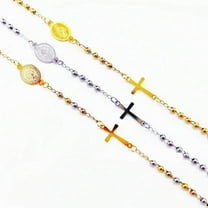 Stainless Steel Bead Cross Bracelet Jewelry Accessories