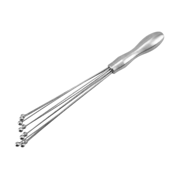 Stainless Steel Bead Whisk Mixer Hand Cream Mixer,Hand Cream,Kitchen Baking Tools,Manual Egg Beater,Steel Ball Whisk,Silver,10/12 Inch