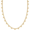 thumbnail image 1 of Stainless Steel Beaded Chain Style Collar Necklace, 1 of 5