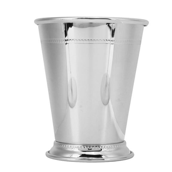 Stainless Steel Beaded Mint Julep Cup Elegant Retro Cocktail Drinking Mug Glassware