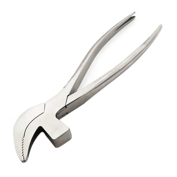 Stainless Steel Beak Pliers Pliers Repair Tool with Nail Removal for Shoemaking DIY Leather Technology Repair,1 x needle-nosed pliers,Silver