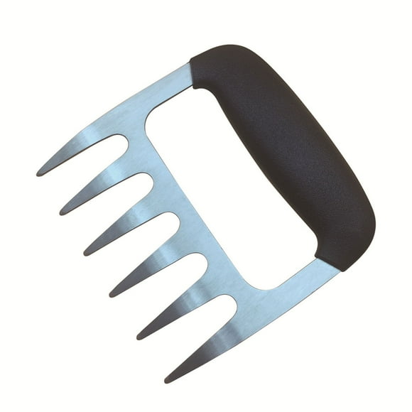 Stainless Steel Bear Claw Meat Shredders for BBQ. Perfect for shredding Pulled Pork, Poultry or just handling HOT bulky foods Silver