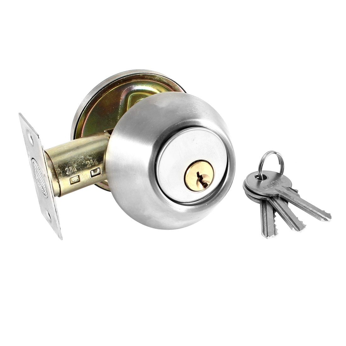 Stainless Steel Bedroom Door Locks with keys Cylinder Shape Lockable