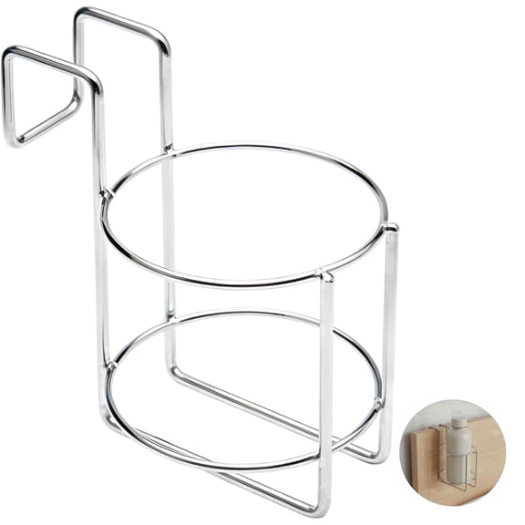 Stainless Steel Bedside Drink Clip Universal Bed Bottle Holder for Nightstand, Dorm Bunk Beds, Campers & Hospital Rooms, 304 Steel, No-Drill Mount, 5.5" x 4.4" x 4.5"