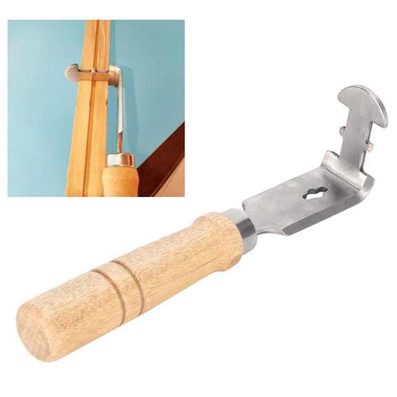 Stainless Steel Beehive Frame Scraper and Cleaner with Wood Handle
