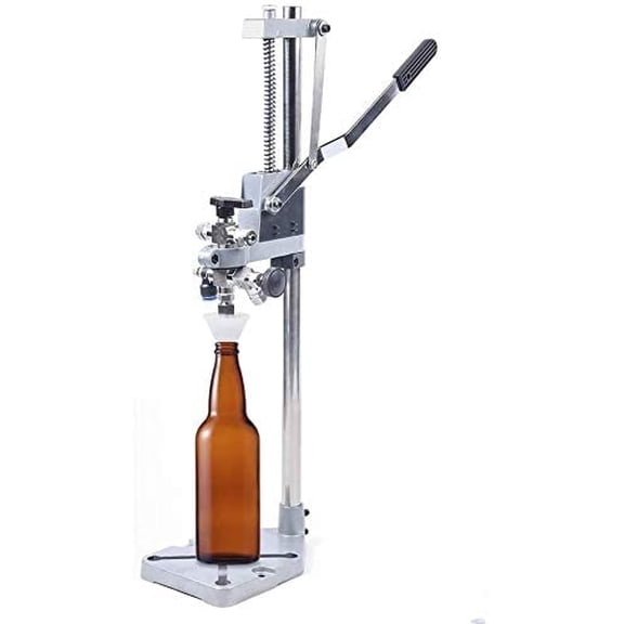 Stainless Steel Beer Bottling Machine Manual Counter-Pressure Bottle Filler Home Brewed Filling Machine Defoaming Device Handmade Beer Brewing Kit for Homebrew, Wine, Soda