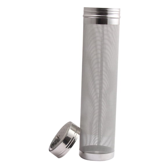 Stainless Steel Beer Long Funnel with Filter, Dry Filter, 300 Micron Mesh Infuser, Hop Strainer Basket Filter Metal Funnel for Beer & Tea,Oils, Juice, Coffee, Honey, Milk