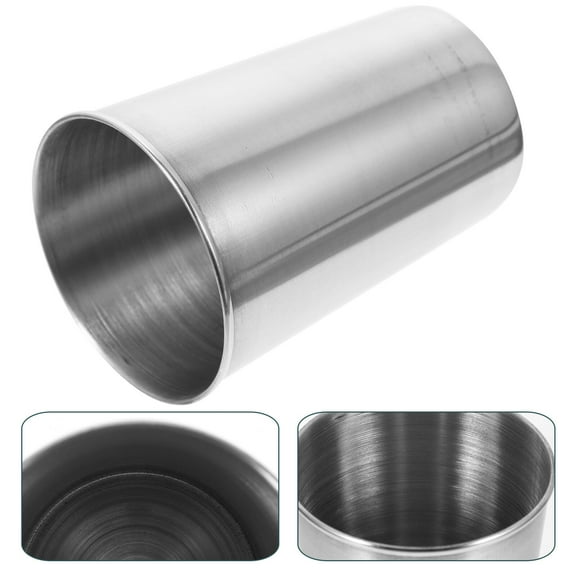 Stainless Steel Bathroom Toothbrush Tumbler Cup Cup Beverages Beer Cup Silver 180ml