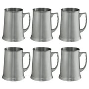 Stainless Steel Beer Stein Mug 13.5 oz. Set of 10, Bulk Pack - Great for Restaurant, Brewery, Pub - Silver