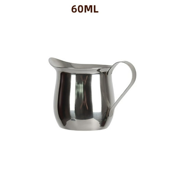 Stainless Steel Bell Creamer Espresso Shot Frothing Pitcher Cup Latte Art (2 Oz)
