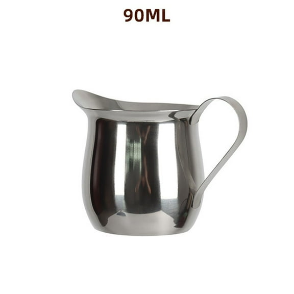 Stainless Steel Bell Creamer Espresso Shot Frothing Pitcher Cup Latte Art (3 Oz)