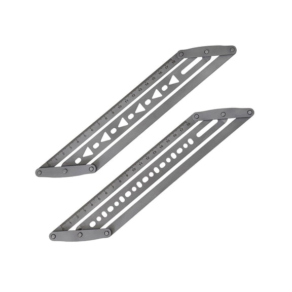 Stainless Steel Belt Hole Puncher Template Leather Belts Hole Positioning Guide Leatherworking Tool for Leather Crafting