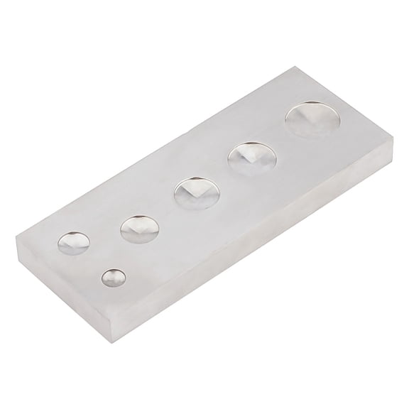 Stainless Steel Bench Block for Jewelry Stamping Tool Stainless Steel Color 99x40x9.5mm