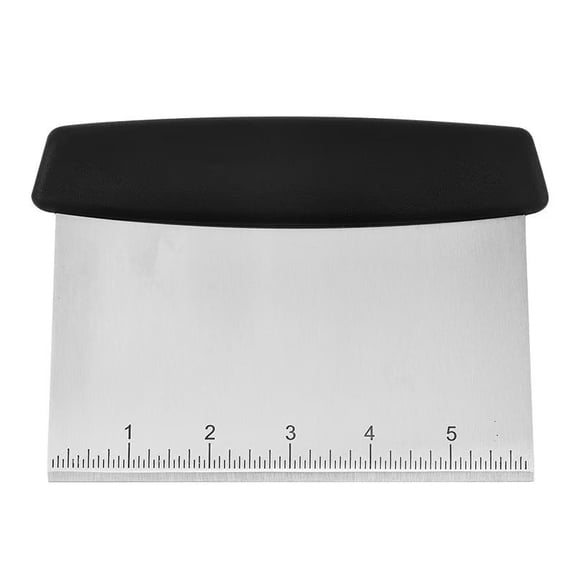 Stainless Steel Bench Scraper & Chopper Dough Cutter for Baking, Multi-Use Kitchen Tool for Scraping, Cutting & Measuring