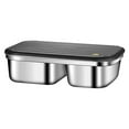 thumbnail image 1 of Stainless Steel Bento Lunch Box | 3 Compartment Leak-Proof Insulated Container | Large Capacity for Office Workers | Food Grade Material | Easy to Clean, 1 of 3