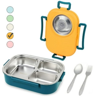 Stainless Steel Lunch Box Container, Metal Snack Box With 2/3 Compartments,  For Teenagers And Workers At School, Classroom, Canteen, Back To School, Food  Storage Container, Bpa Free, Lunch Box For School, Picnic 