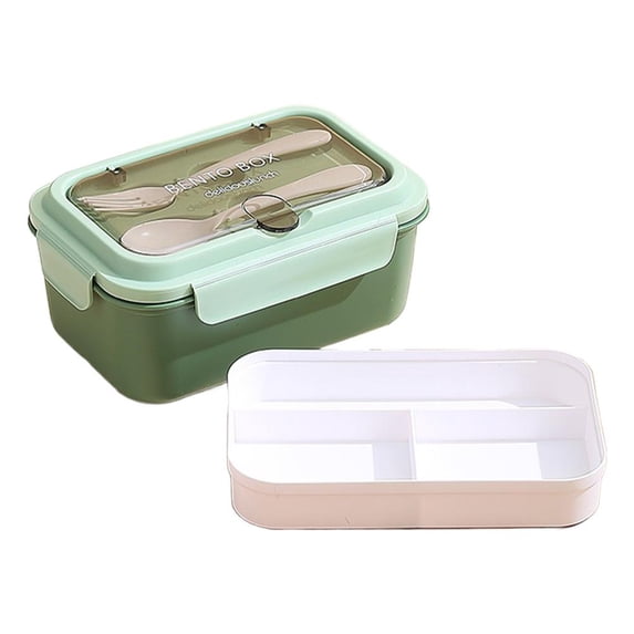 Stainless Steel Bento Lunch Box, Stackable Bento Box, Large-Capacity Double Layer Bento Box with Compartments, Leakproof Bento Container, Metal Lunchbox Ideal for Office, Work, Travel - Color E
