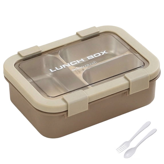 Stainless Steel Bento Lunch Box for Adults, 3 Compartment, Super Leakproof, Stainless Steel, Dishwasher Safe, BPA-Free
