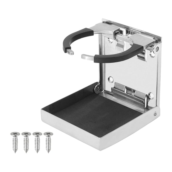 Stainless Steel Beverage Bottle Stand Home Car Folding Cup Holder Bracket Drinks Holders